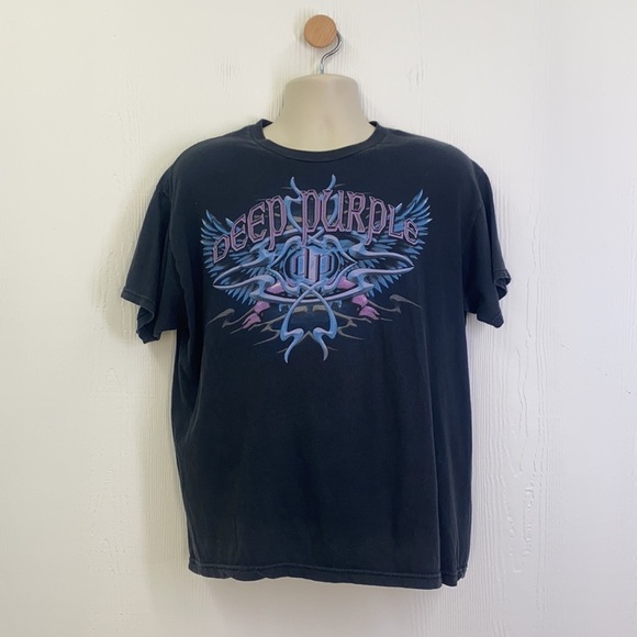 Quail Hollow - Vintage Deep Purple Band Shirt in Black and Purple Size XL - Picture 2 of 11